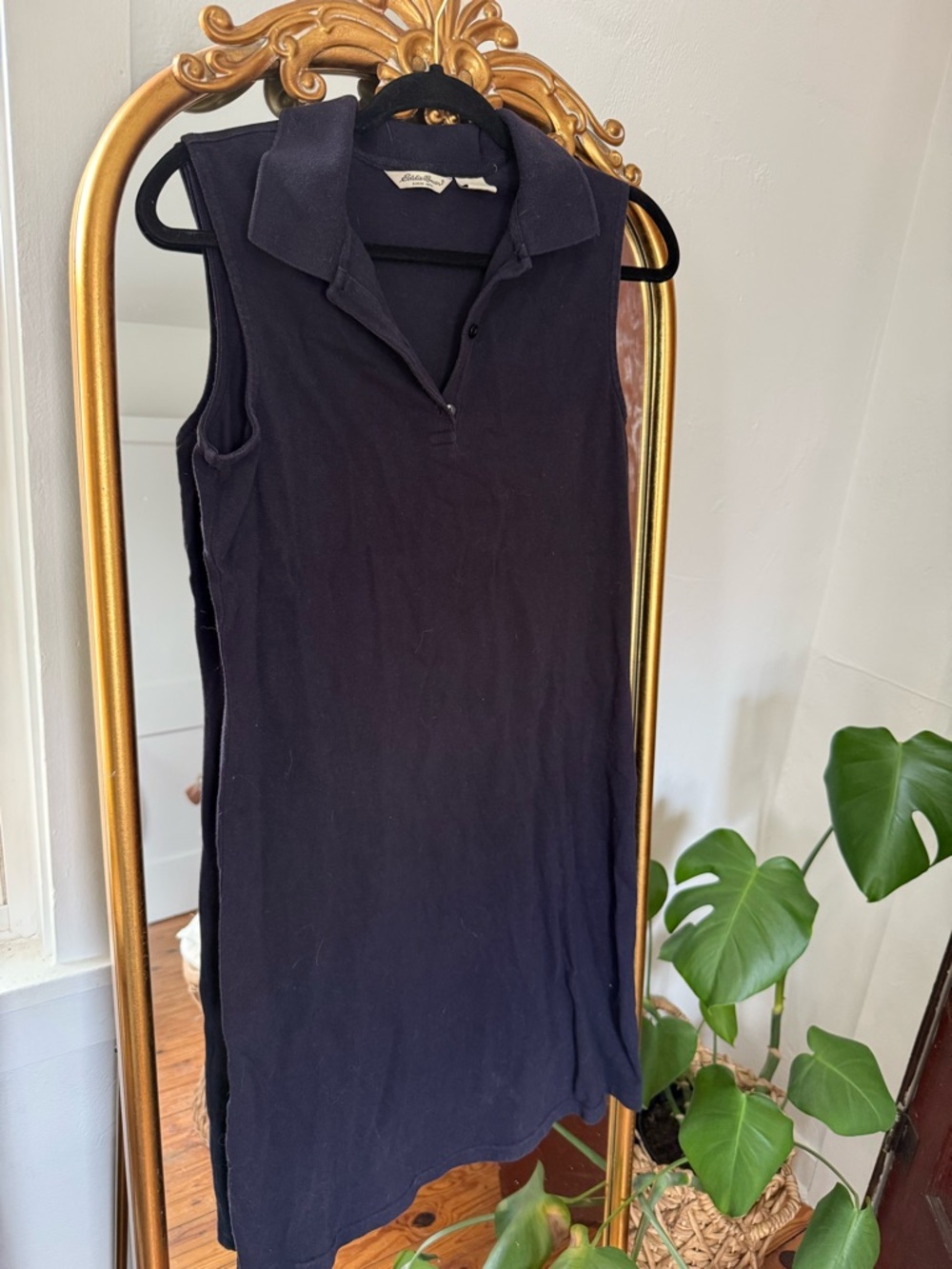 Eddie Bauer Women’s Sleeveless Polo Dress - Navy